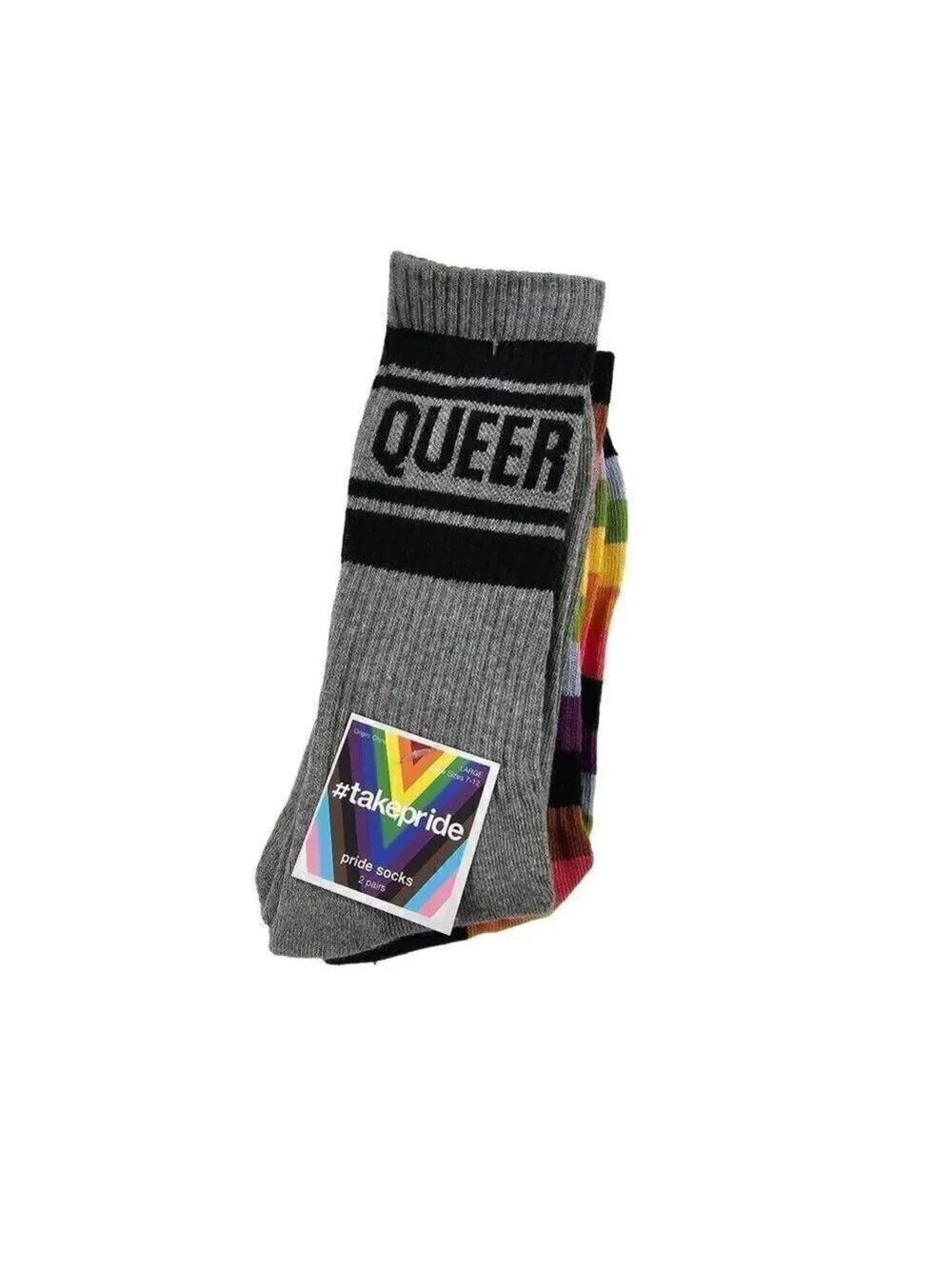 Take Pride Target socks 2 Pairs Large